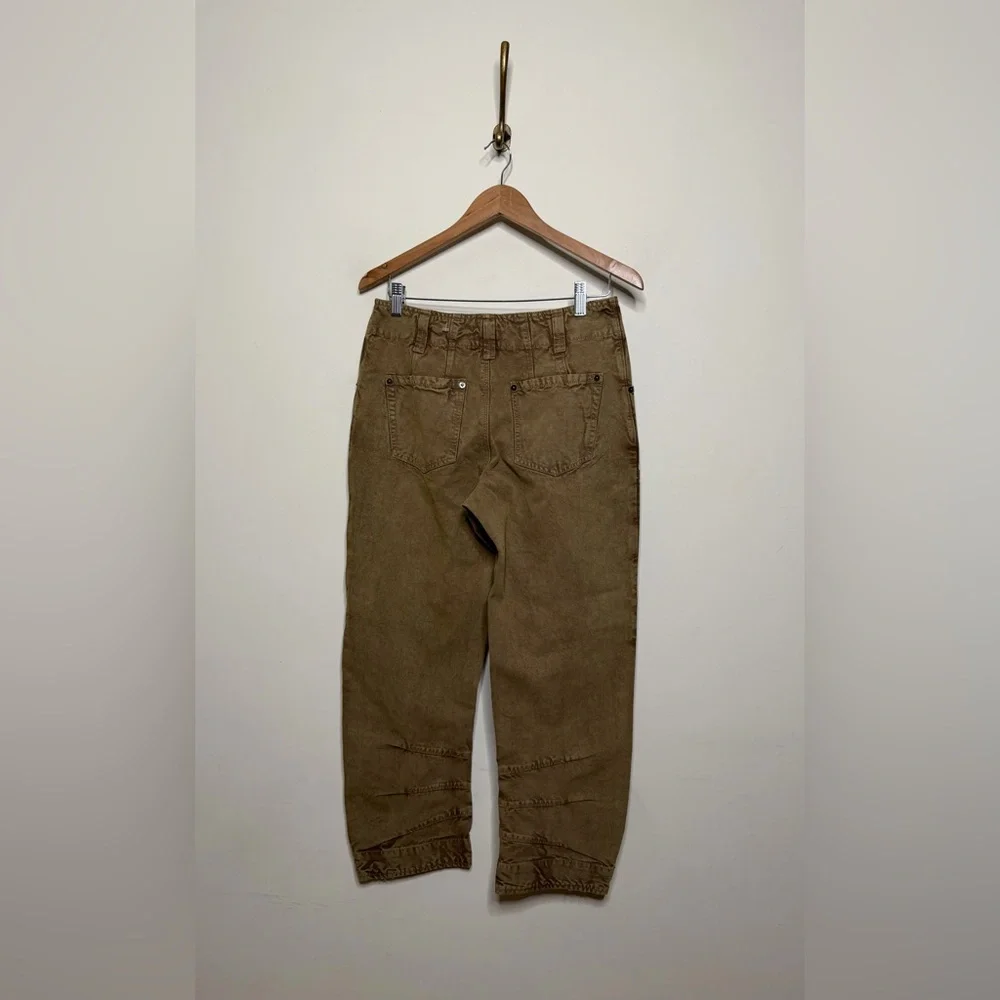 Free People Supersonic Slim Pant in Breen Brown